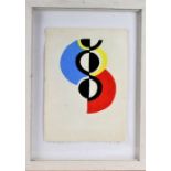 After Robert Delaunay (1885-1941), abstract composition, silkscreen in colours, editioned