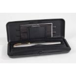 Parker Sonnet roller ball pen, with a Parker plastic case