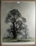 David Shepherd, two coloured prints, one entitled 'Melting Snow', each with hand written