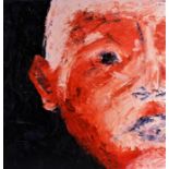 Stephanie Panepinto, contemporary study 'Orphan Boy', unframed oil on canvas, signed and titled to