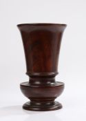 Late 19th Century Lignum Vitae Urn, English, circa 1860 - 1870. The vase shaped urn turned from