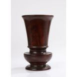 Late 19th Century Lignum Vitae Urn, English, circa 1860 - 1870. The vase shaped urn turned from