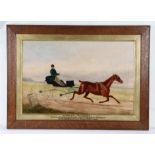 British Provincial Folk Art, Edward Garraway (1822-1904), With a chestnut coloured horse pulling a