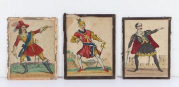 Set of three 19th Century theatrical interest prints, Manrico In Il Trovatore, Mr Creswick as Hamlet