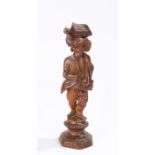 Early 19th Century nutcracker, of a standing man with tricorn hat, one hand inside his jacket raised