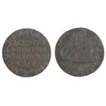 Norwich Gaol interest, a 19th Century copper coin made by a prisoner in the gaol, the name John