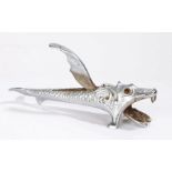Victorian Nestor iron novelty nutcracker, in the form of a fish with inset glass orange eyes, the