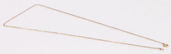 9 carat gold chain link necklace, 0.8 grams