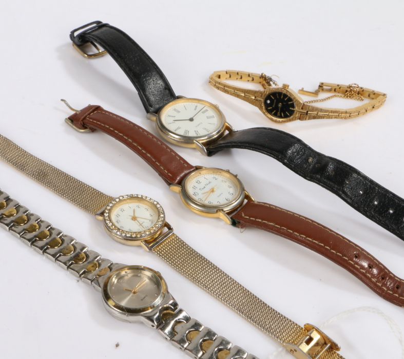 Five ladies quartz wristwatches, to include examples by Accurist and Pierre Nicol (5)