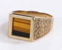 Yellow metal ring, marks are all rubbed, ring size U gross weight 6.3 grams