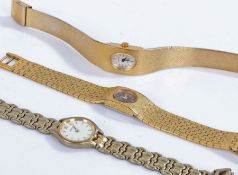 Three wristwatches, to include rotory, mirvaine and tissot (3)
