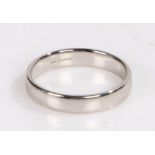 Platinum ring, ring size S, 6.7g