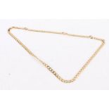 9 carat gold chain necklace, gross weight 12.1 grams