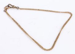 9 carat gold chain link bracelet, gross weight 10.5 grams