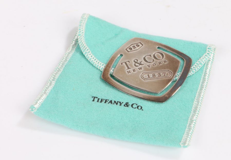 Tiffany & Co sterling silver page marker, dated 2005 gross weight 9.1 grams housed in a Tiffany bag