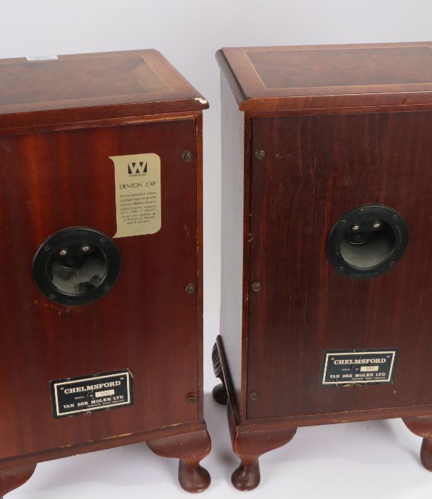 A pair of Chelmsford floor standing Loudspeakers by Van Der Molen Ltd, Romford. Serial no 2595. - Image 2 of 2