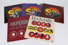 5 x Rockabilly compilation LPs. Various Artists - CBS Rockabilly Classics Vol.1 (82401). Various