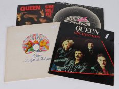 4 x Queen LPs. Sheer Heart Attack (EMC 3061), inner sleeve with three cut corners. Jazz (EMA 788)