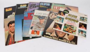 11 x Elvis Presley LPs. Today. Promised Land. Pictures of Elvis. Elvis (SD8378). Elvis (LSP1382E).