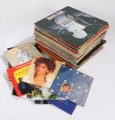 Collection Of Mixed Country / Pop LPs, 78s 7" Pop singles.