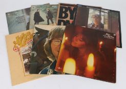 7 x Folk LPs Artists to include The Byrds, John Denver (3). Melanie, Simon And Garfunkel (2).