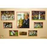 Jonny Wilkinson, signed montage, commemorating the 2003 Rugby World Cup victory, numbered 319/500,
