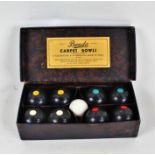 Banda carpet bowls, housed in original box