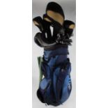Masters golf bag, containing King Cobra 3400I clubs including fairway woods and a driver (qty)