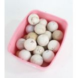 Box of various vintage golf balls, to include Dunlop, Meteor, Slazenger, Ben Sayer etc. (qty)