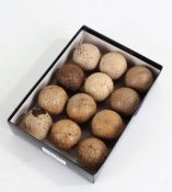 Box of twelve various vintage golf balls, to include Lynx, Goblin, Nimble, Bramble, Arch Colonel