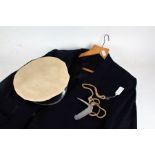 Gieves Limited Yachting cap, together with a Lockspike Bosun knife and a sailing jacket with brass