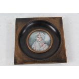 After Jean-Baptiste Isabey (French 1767-1855), hand painted miniature depicting Marie-Louise (