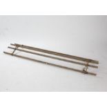Late 19th/early 20th century wooden and metal Sheila Maid style clothes airer, 174cm long