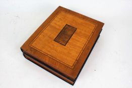 Art Deco novelty box, modelled as two stacked books, 27.5cm wide, 8.5cm high, 23.5cm deep