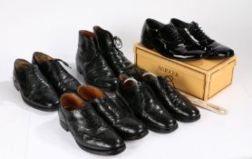 Gentleman's shoes, to include pair of Barker patent leather, size 8, Pair of Sanders & Sanders black