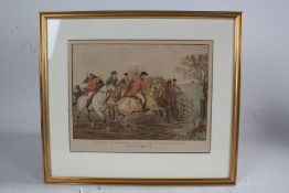 After Randolph Caldecott (1846-1886), four prints on paper, 'Scenes with the Old Mickledale Hunt'