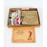 Collection of cigarette cards and albums, to include Hints on Association Football, five