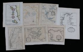 Collection of maps depicting coastlines, canals and rivers, to include "Canal de Noel", "A Map of