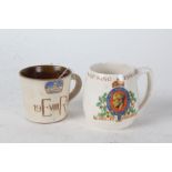 Adams porcelain coronation mug for King Edward VIII, May 1937, King Edward VIII pottery coronation