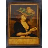 Collection of Victorian portrait prints, mostly housed within ebonised and gilt glazed frames,