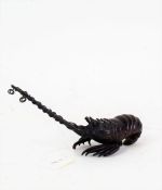 Japanese style bronze lobster, 20cm long