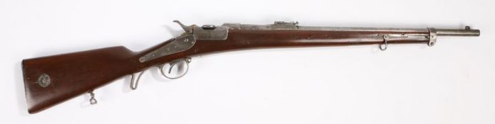 Austrian Werndl Model 1867/1877 11mm Carbine dated 1881, (1877 Type 2 with hammer on inside of