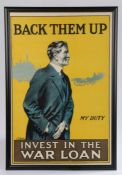 First World War British poster, published by the Parliamentary War Savings Committee as Poster No.