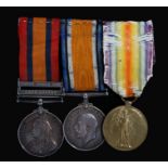 Boer War/First World War group of medals, Queens South Africa Medal with clasps 'Cape Colony' and '