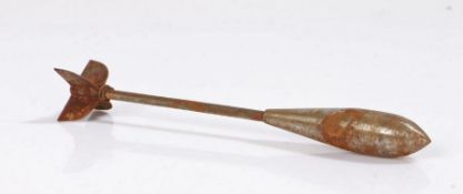 First World War British RFC/RNAS Flechette, Bristol Pattern with weighted end, thin shaft and