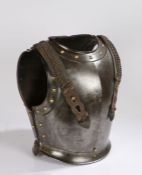 Mid 19th Century French Cavalry Cuirass, breast and back plates, breast plate stamped '522' to