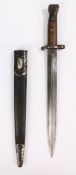 Scarce British Volunteer Pattern 1888 Mk I Type II Bayonet, marked on one side of the ricasso with