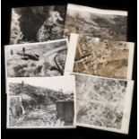 Second World War selection of Official Press Photographs showing the results of RAF bombing missions