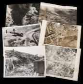 Second World War selection of Official Press Photographs showing the results of RAF bombing missions