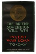 First World War British poster, published by the Parliamentary War Savings Committee as Poster No.